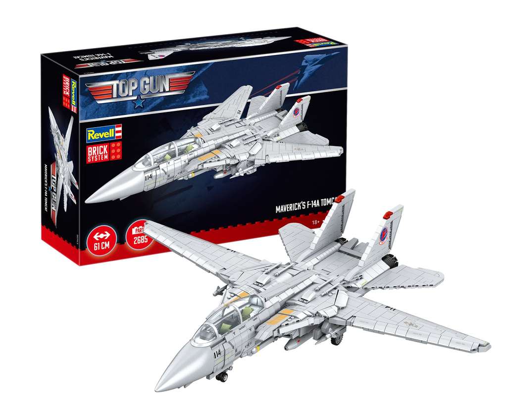 Revell Brick System F-14A Tomcat „Top Gun“ (00963, ca. 2.700 Teile) für 126,64 € bei Toys for Fun