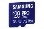 Samsung PRO Plus microSD-Karte + USB-Kartenleser, 128 GB, 180 MB/s Lesen, 130 MB/s Schreiben, PRIME