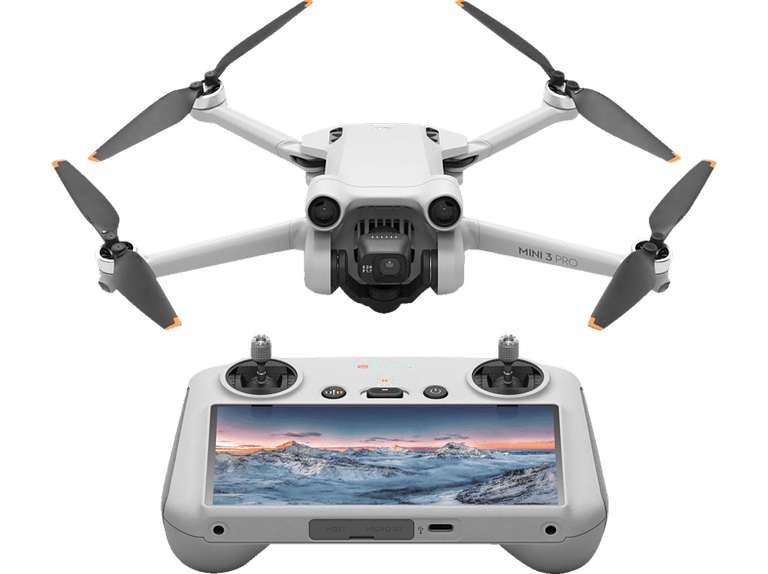DJI Mini 3 Pro (DJI RC) Drohne, Weiß/Schwarz
