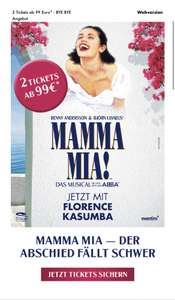 2 Mamma Mia Tickets ab 99 Euro fürs Musical in Hamburg