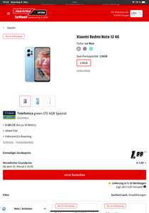 Xiaomi Redmi Note 12 4G Telefonica green LTE 6GB Spezial