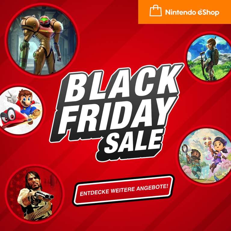 Nintendo eShop Black Friday Sale Sammeldeal (GTA Trilogy 26,99€, Witcher 3 15,99€, Red Dead Redemption 34,99€, FC 24 für 29,99€, uvm.)