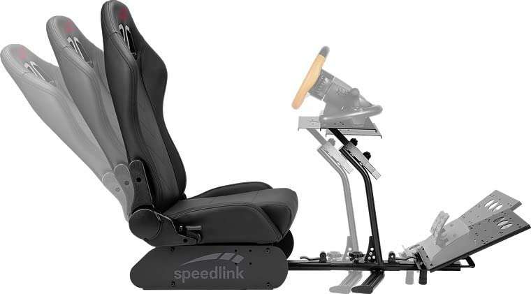 [Coolshop] Speedlink PAYZE Racing Simulator Cockpit (Rennsimulator) | PC & Konsolen Rennsitz mit Metallrahmen & strapazierfähigem PU-Leder