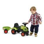 Rutscherfahrzeug - Falk Traktor Claas für Kinder von ca. 1 bis 3 Jahren, max. Tragkraft 25 kg; inkl. abnehmbarem Anhänger