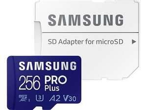 SAMSUNG Pro Plus (2021), Micro-SDXC MicroSD Speicherkarte, 256 GB