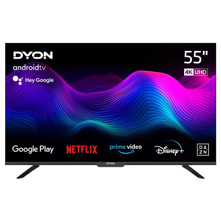 DYON Movie Smart 55 AD-2 Fernseher (55", UHD, 60Hz, 300nits, Triple Tuner, 3x HDMI 2.0, 2x USB, WLAN, Android TV)