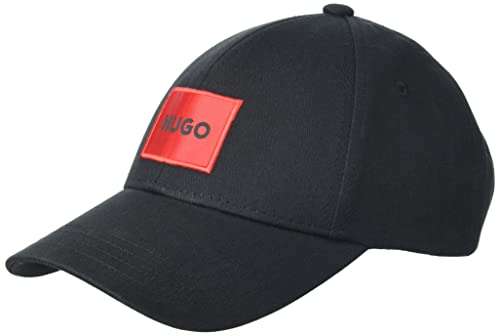 HUGO Herren Men-X 576-222 Cap aus Baumwoll-Twill mit rotem Logo-Label