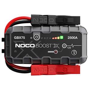 NOCO Boost X GBX75 2500A 12V UltraSafe Starthilfe, Tragbare Auto Batterie Booster