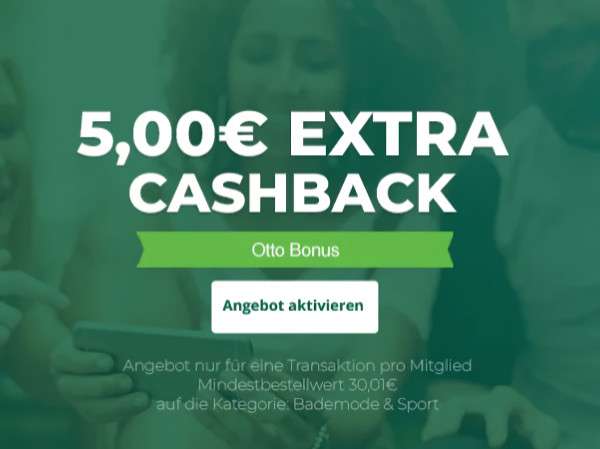 [topcashback + otto] 5€ Extra-Bonus für Kauf in den Kategorien Sport & Bademode + Cashback bis 7€/18€ (Bestands-/Neukunden)