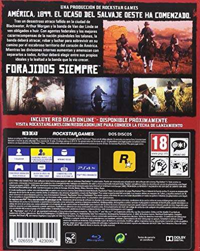 Red Dead Redemption 2 (PS4 & Xbox One) für 16,88€ inkl. Versand (Amazon.es)
