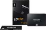Samsung 870 EVO SSD 2TB (2.5", SATA, 560/530 MB/s, V-NAND TLC, 2GB DDR4 Cache, 1.2PB TBW)