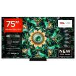 162° - TCL 75Q7C QD-Mini-LED Fernseher (75 Zoll, 4K UHD, HDR Premium 3000, 144Hz VRR, Audio von Bang & Olufsen, Google TV)