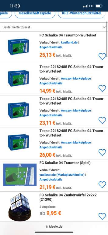 FC Schalke 04 Kniffel Würfelset Traumtor Lokal in Essen-NRW (Euroshop)