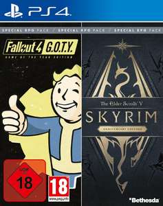 Fallout 4 G.O.T.Y. + Skyrim Anniversary Edition (PS4 & Xbox One) für 21,99€ (Amazon & MM)