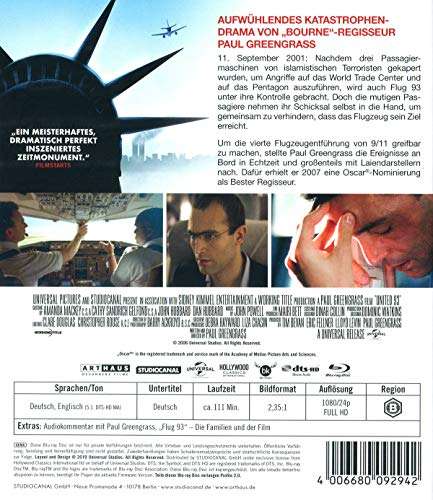 Flug 93 [Blu-ray] (Amazon Prime)