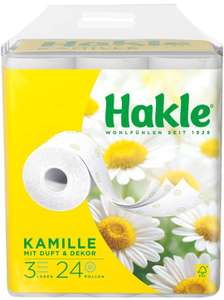 Hakle Toilettenpapier Kamille (24 x 150 Blatt) mit Kamillenduft