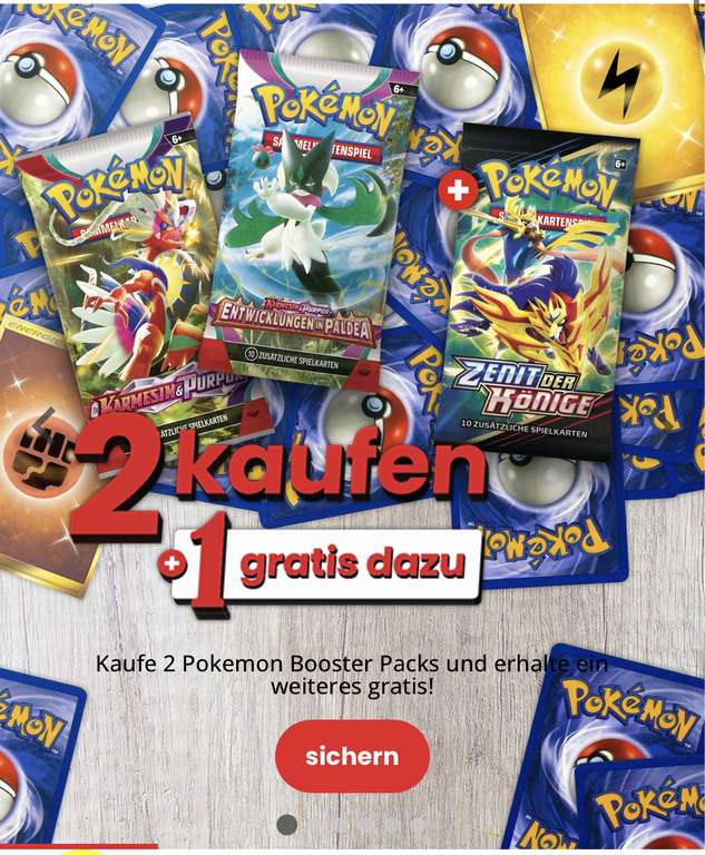 GameStop Pokémon Booster 3 für 2 Aktion Online u. vor Ort im Store