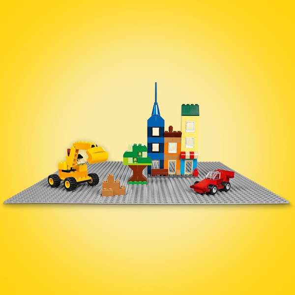 LEGO - 11024 Classic große(38x38) Graue Bauplatte + Gratis dazu 30510 Classic 90 Jahre Autos