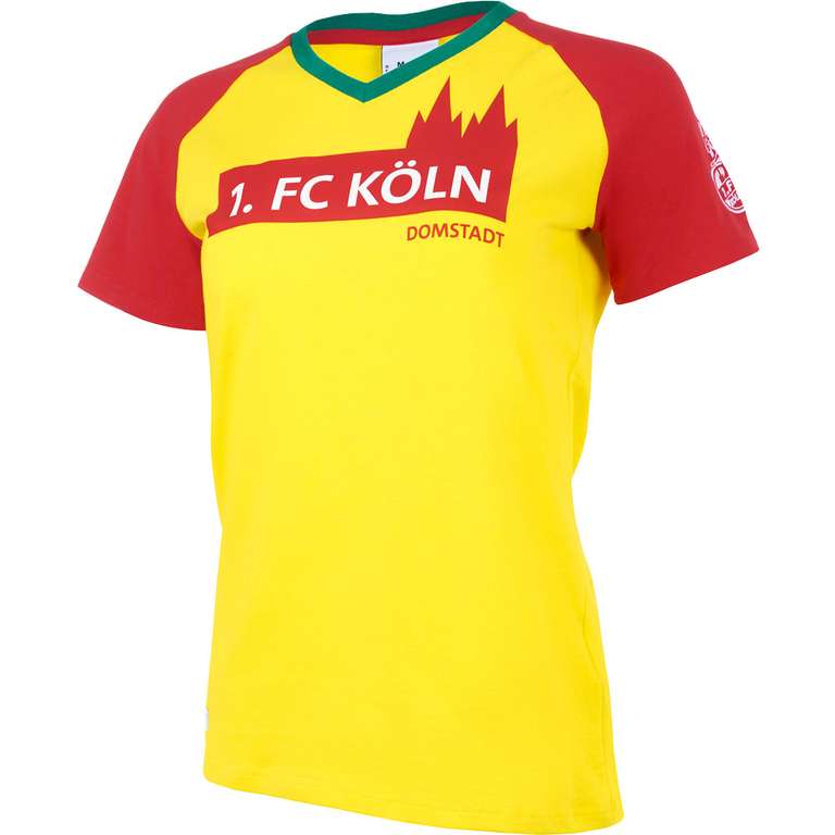 1. FC Köln Uhlsport Papagei Damen Fan T-Shirt für 3,70€ + 3,95€ VSK (95% Baumwolle, 5% Elasthan, Größen S bis L)