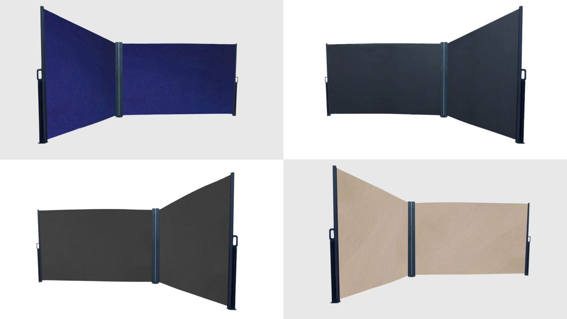 SALE - HORI Eckseitenmarkise, Sichtschutz für Terrasse und Garten, 4 Farben | z.B. Beige 600 x 200 cm für 77,80€ inkl. Versand