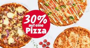 Dominos Pizza Lieferservice 30% Rabatt. Gilt für eine Pizza ab 10€ MBW