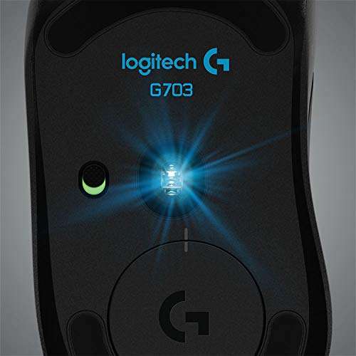 [Amazon Prime] Logitech G703 LIGHTSPEED kabellose Gaming-Maus mit HERO 25K DPI Sensor, Wireless Verbindung, LIGHTSYNC RGB