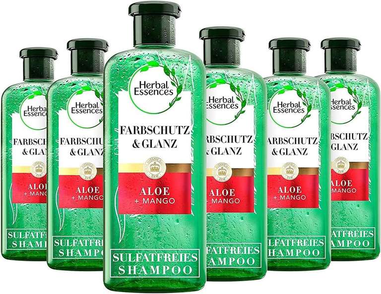 Herbal Essences PURE:renew Farbschutz & Glanz, Sulfatfreies Shampoo Mit Aloe + Mango, 6 x 225ml [Prime Spar-Abo]