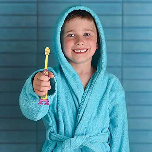 (Prime Spar-Abo + personalisierter Coupon) Signal Kids Zahnbürste (für Kinder von 0 bis 6 Jahren Ultra Soft), mit praktischen Saugnäpfen