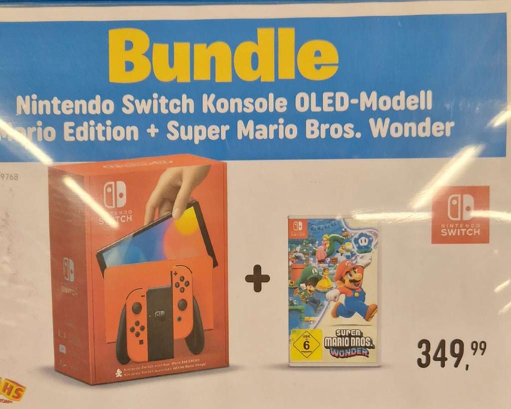 Nintendo Switch OLED (Mario Edition) inklusive Mario Bros. Wonder | mydealz