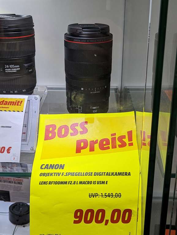 [Lokal Berlin] Canon RF 100mm 2.8 L Macro IS USM