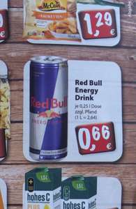 Heiligkreuzsteinach -KRÜGERS Supermarkt- Red Bull 0,66 cent -ohne App- plus Einwegpfand,regional 69253