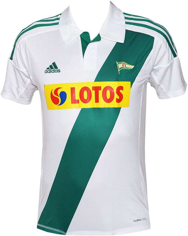 Adidas KS Lechia Gdansk Kinder Trikot T-Shirt weiß/grün Fussball Jersey
