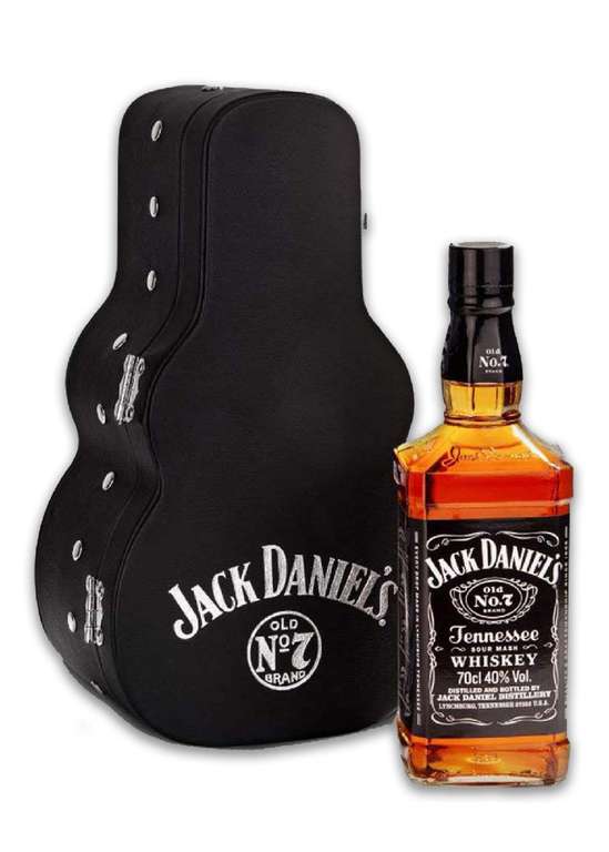 Jack Daniel’s Old No. 7 Tennessee Whiskey Guitar Case Edition für 48€ – 0.7 L American Whiskey mit 40% vol. im Geschenkkoffer