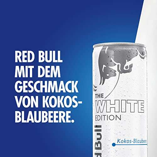 Red Bull Energy Drink White Edition - Kokos-Blaubeere-Geschmack (19,40€ möglich 0,81€/Stück) (24 x 250 ml) (Prime Spar-Abo)