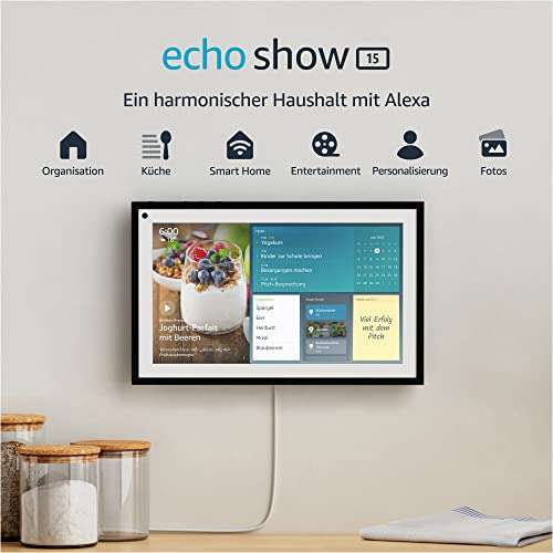 Echo Show 15 | 15,6-Zoll-Smart Display in Full HD [Amazon, MediaMarkt, Saturn & Expert]