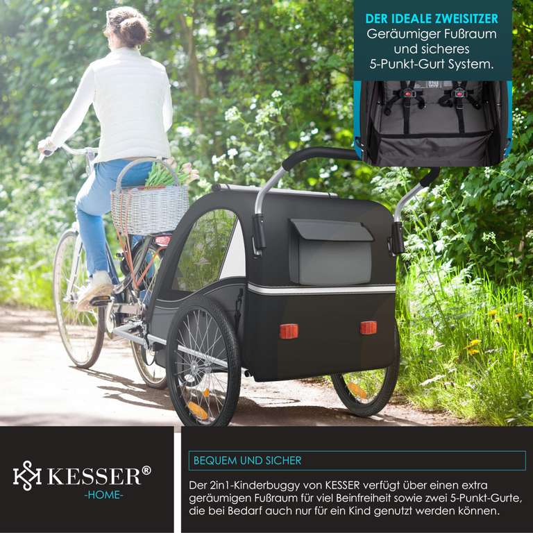 KESSER Kinderfahrradanhnger Sport-RX 2in1 Jogger & Buggy at Amazon 129,80  | mydealz