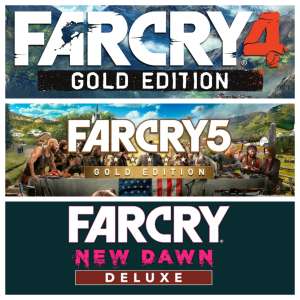 Far Cry 4 (Gold) + Far Cry 5 (Gold) + Far Cry New Dawn (Deluxe) inkl. aller DLCs (PC - Epic Store)