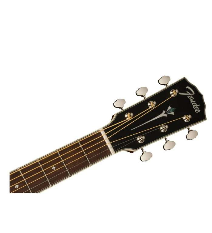 Fender Paramount PS-220E Parlor All Mahogany, elektroakustische Westerngitarre mit Tonabnehmer, Farbe Aged Cognac Burst, inkl. Koffer