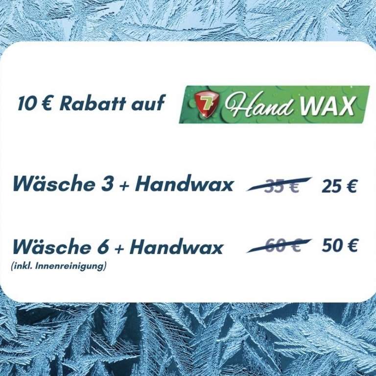 [Mr. Wash] 10€ Rabatt auf Handwax im Paket - mit oder ohne Innenreinigung
