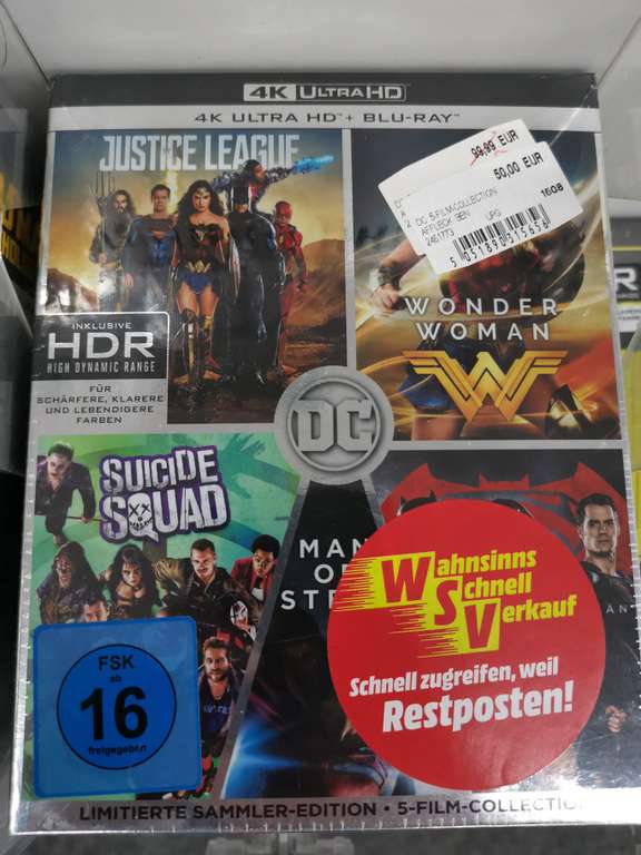 DC 5 Film Collection 4k UHD Bluray Media Markt Krefeld