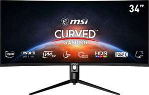 MSI MAG342CQR Curved Gaming Monitor [UWQHD, 144Hz, 1ms, 34 Zoll] - Wieder im Angebot!