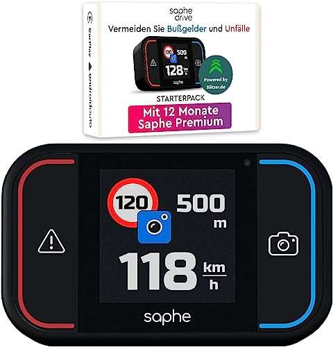 Saphe Drive Pro Blitzerwarner inkl. 12 Monate Premium Abo (Prime