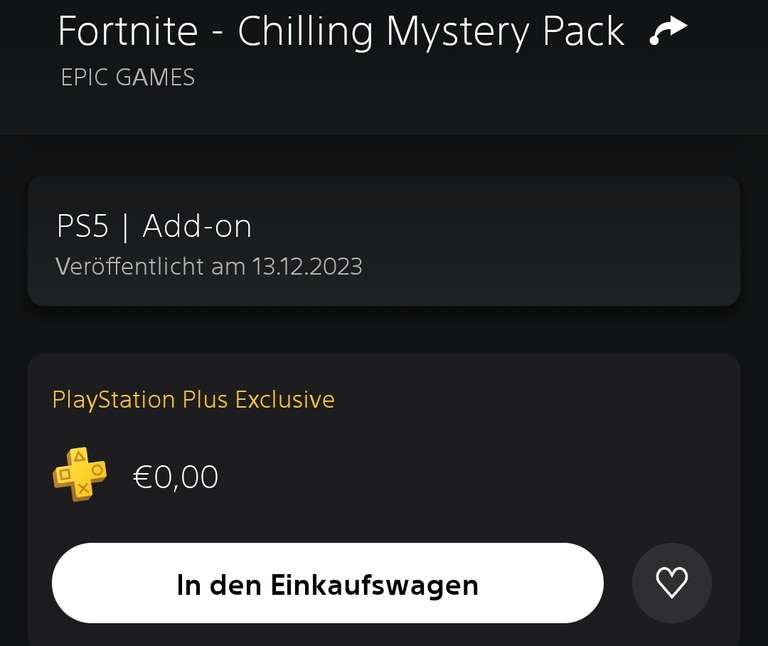 Fortnite Chilling Mystery Pack Gratis (Playstation Plus)