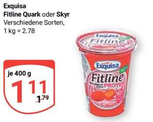[Globus] Exquisa Fitline Protein Fruchtjoghurt 400g für 61 Cent mit Coupon