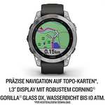 Garmin fenix 7 Graphit - GPS-Multisport-Smartwatch mit Farbdisplay und Touch-/Tastenbedienung