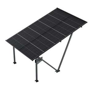 Vorverkauf: Juskys Solar Carport Gestell SunLuxe 4100 Watt - Solargestell mit 10 Solarpanelen je 410 W