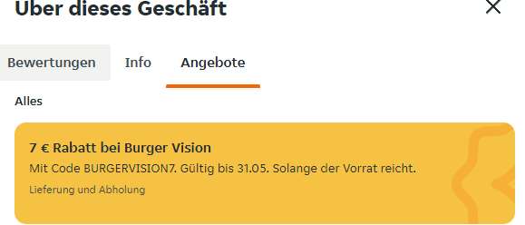 7€ Rabatt bei Burger Vision Hamburg + Berlin (15€ MBW)