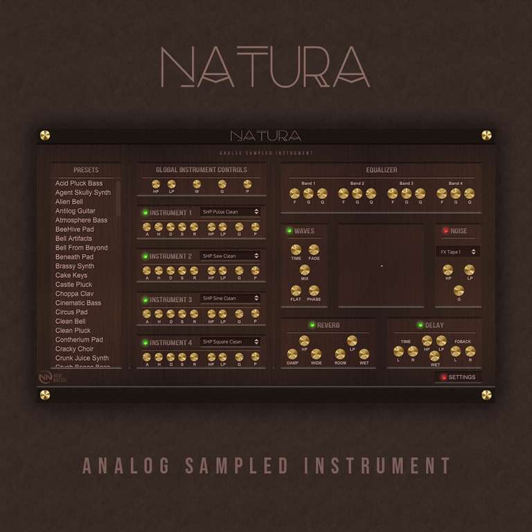 Natura von New Nation für kurze Zeit kostenlos (Audio Plugin, samplebasiertes Software-Instrument) - VST3 VST VSTi AU