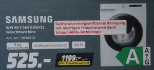 [Media Markt / Saturn Gutscheinheft] Samsung Waschmaschine WW90T554AAW/S2 525€ + Beko WLM81434NPSA 333€ bei Abholung