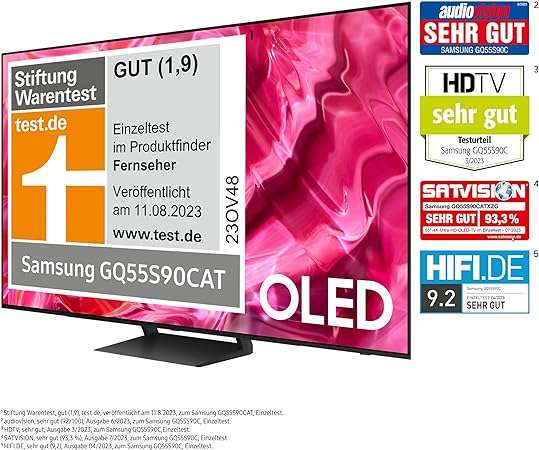 SAMSUNG GQ55S90CAT OLED TV 55 Zoll / 138 cm, OLED 4K